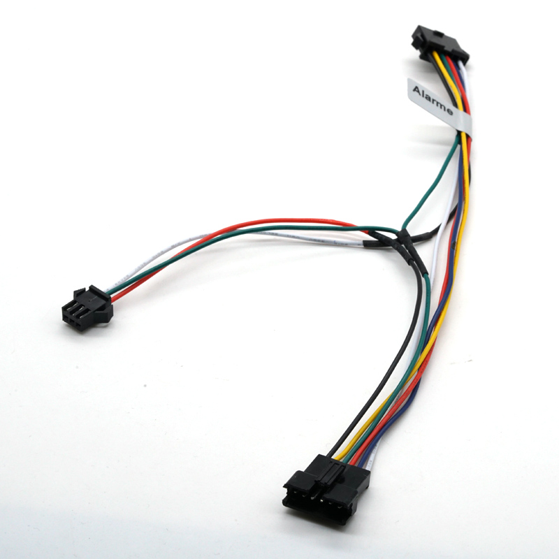 Pasadyang JST SM2.54 3Pin 6Pin Lalaki Sa Babae na Konektor UL1007 24AWG 100mm Wire Cable Harness